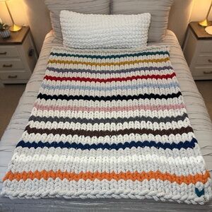 Taylor Swift Eras Inspired Handmade Chunky Chenille Blanket by With Love, Nans